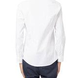 Camicia in popeline slim bianco
