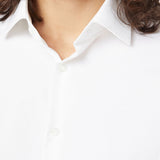 Camicia in popeline slim bianco