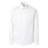 Camicia in popeline slim bianco