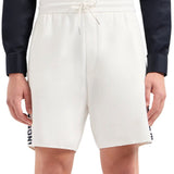 Short sweatshirt with side bands