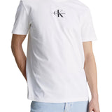 T-shirt manica corta monologo bianco