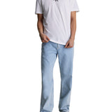 T-shirt manica corta monologo bianco