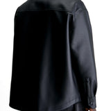 Camicia in ecopelle nero