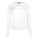 Mena twisted yoke sweater
 white