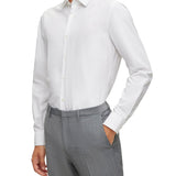 Camicia Slim Fit con collo Italiano