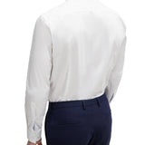 Camicia slim fit con collo francese