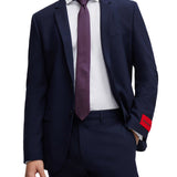 Camicia slim fit con collo francese