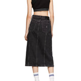 TJW Crop tank top with black logo taping tape