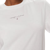 T-shirt regular fit essential stampa logo TJ - NY bianco
