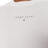 T-shirt regular fit essential stampa logo TJ - NY bianco