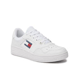 Retro white basketball style sneakers