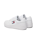 Retro white basketball style sneakers