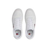 Retro white basketball style sneakers