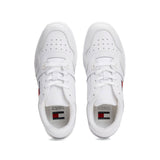 Retro white basketball style sneakers