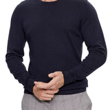 Maglia a girocollo in lana merino ink