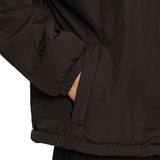 Bomber con zip logo tape sulla spalla nero