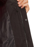 Bomber con zip logo tape sulla spalla nero