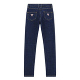 Jeans alta vita skinny stretch denim scuro