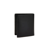 Portafogli bifold verticale coin Pocket New Boston nero
