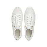 Sneakers essential monogram con logo bianco