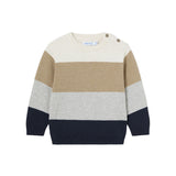 Girocollo colorblock blu multi