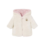Giubbino cappuccio reversibile Rosa/Panna