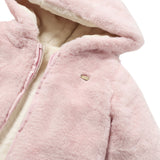 Giubbino cappuccio reversibile Rosa/Panna