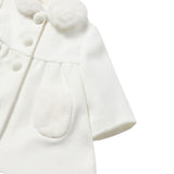 Cappotto in panno panna