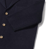 Giacca tre bottoni in lana blu notte