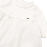 Abito combinato tricot panna