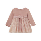 Abito con inserti paillettes rosa