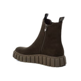 Stivaletto Chelsea con zip kaki