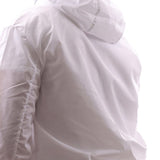 Giubbino con zip e placchetta logo bianco
