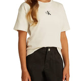 T-shirt kids logo boxy panna