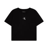 T-shirt teen logo boxy nero