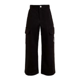 Pantalone teen cargo utility nero