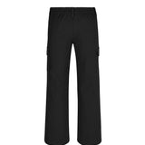 Pantalone cargo a zampa nero