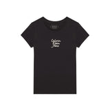 T-shirt teen slim fit logo handwriting nero