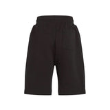 Shorts teen in felpa logo monogram nero
