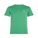 T-shirt teen monologo sul petto verde