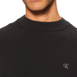 Lupetto logo monogram sul petto in cotone nero