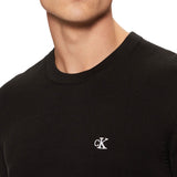 Girocollo modern logo sul petto nero