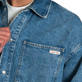 Giubotto di jeans in denim medio