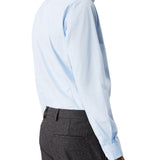 Camicia in popeline elasticizzato celeste
