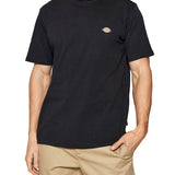 T-shirt con logo sul petto nero
