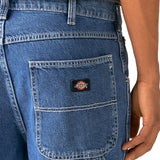 Jeans con tasche e gancio laterale denim blue