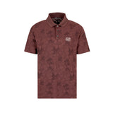 Polo fantasia floreale jacquard moro