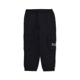 Pantalone cargo in felpa nero