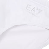 Slip mare in lycra bianco/argento