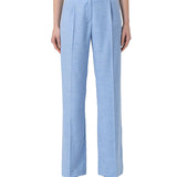 Pantalone linea dritta con vita alta